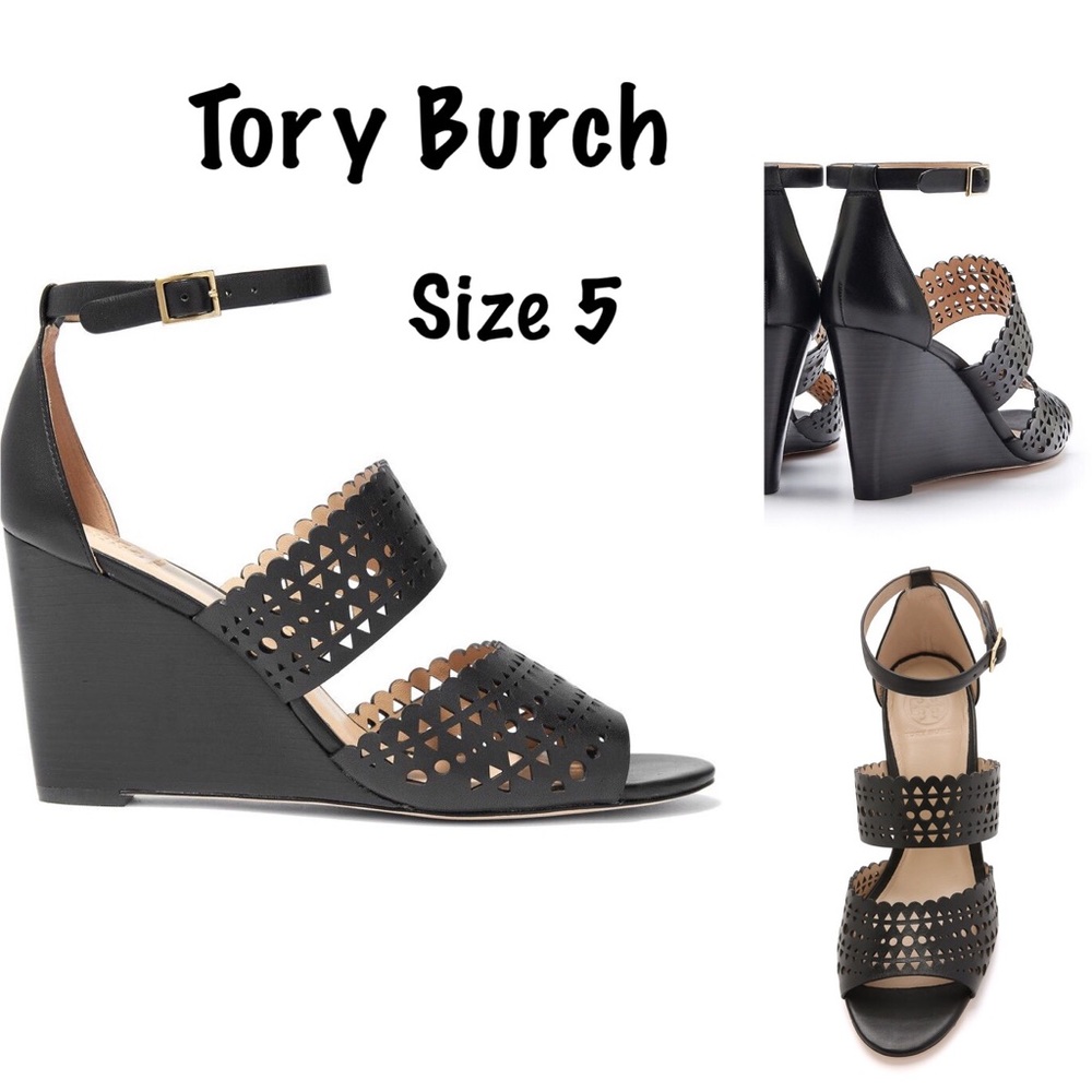 EUC Black Authentic Size 5 Tory Burch Sandals